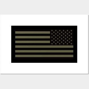 Reverse Green American Flag Posters and Art